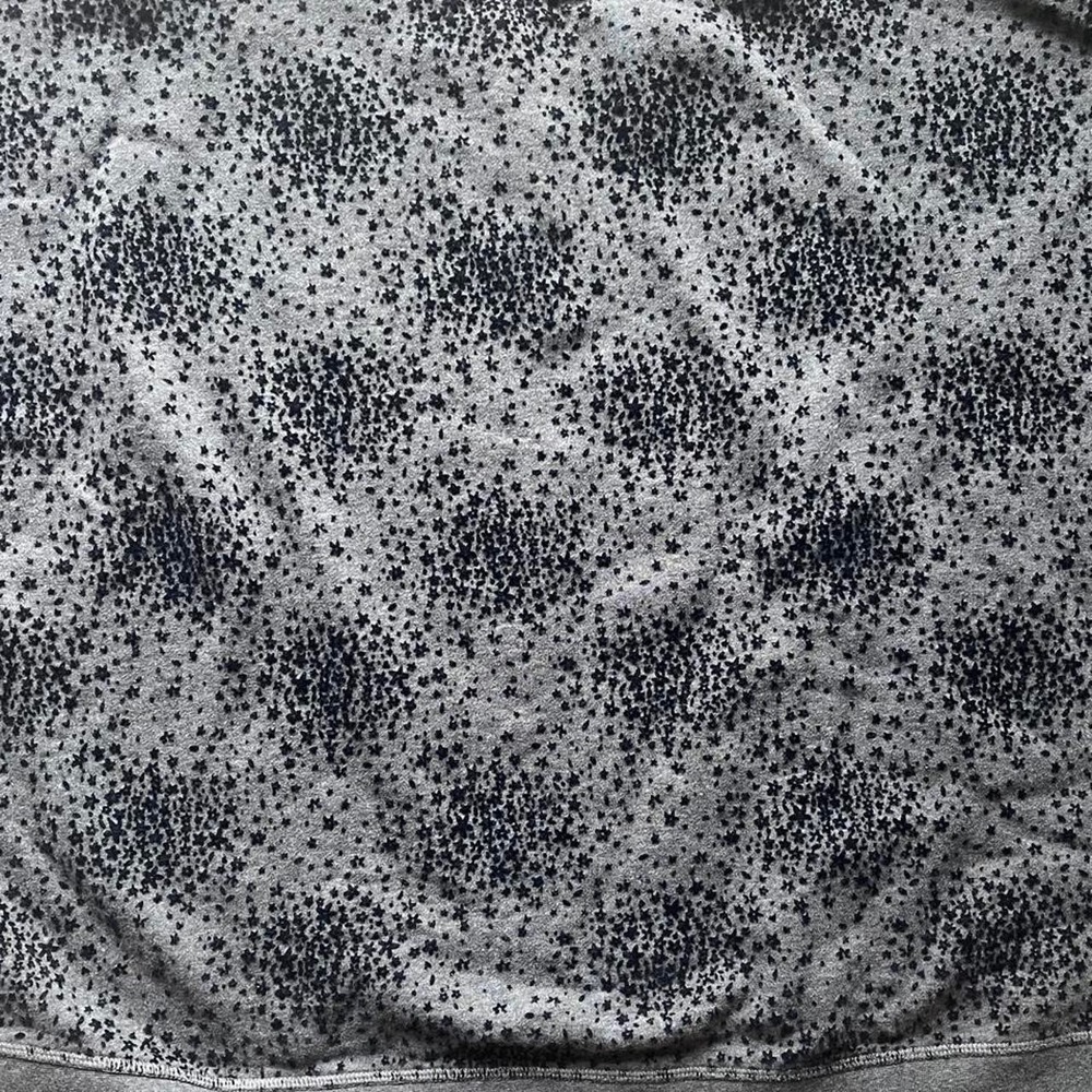Boden Women Gray Black Star Print Cropped Short Sleeve Sweatshirt XL J0258 - Picture 2 of 7
